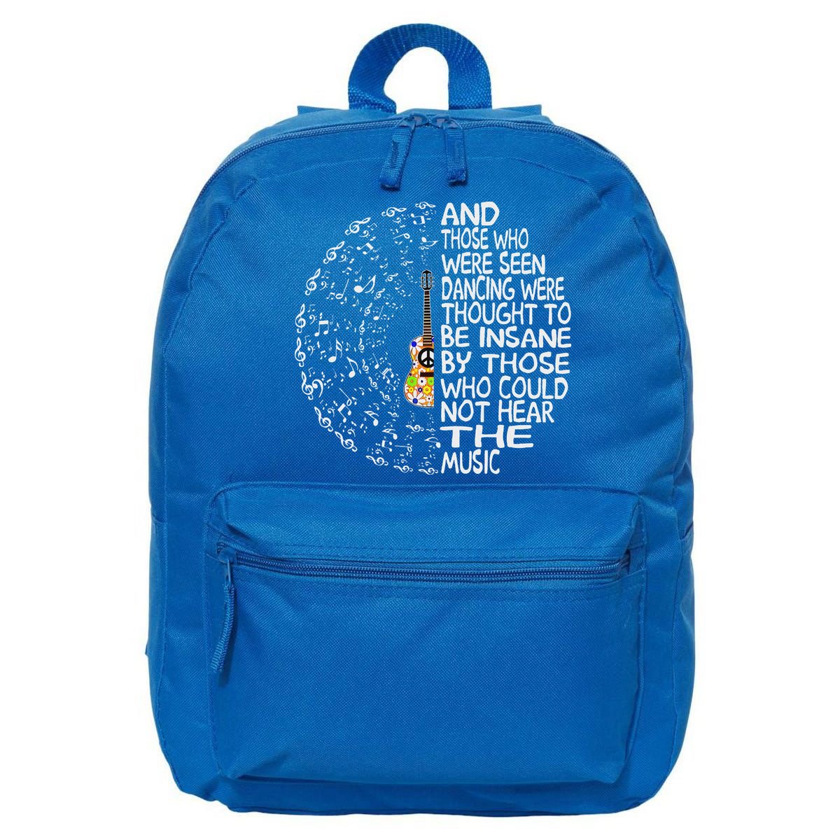 Guitar And Those Who Were Seen Dancing Peace 16 in Basic Backpack