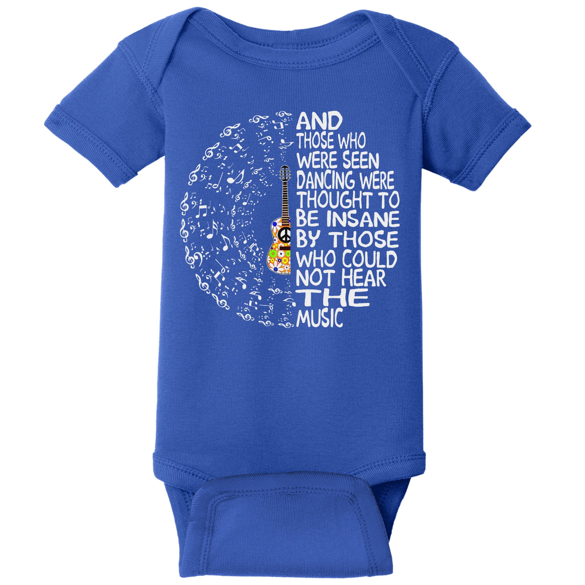 Guitar And Those Who Were Seen Dancing Peace Baby Bodysuit