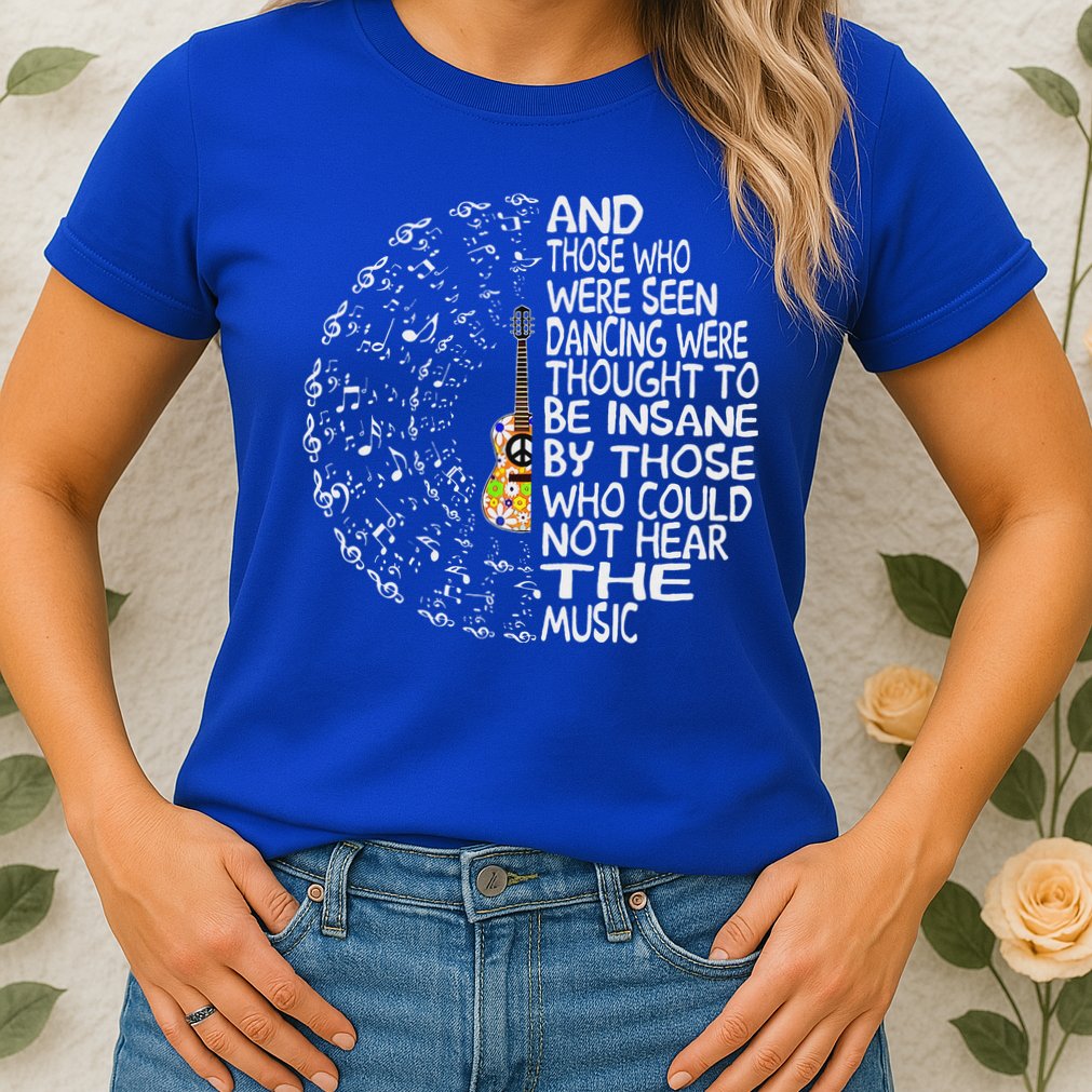 Guitar And Those Who Were Seen Dancing Peace Womens T-Shirt