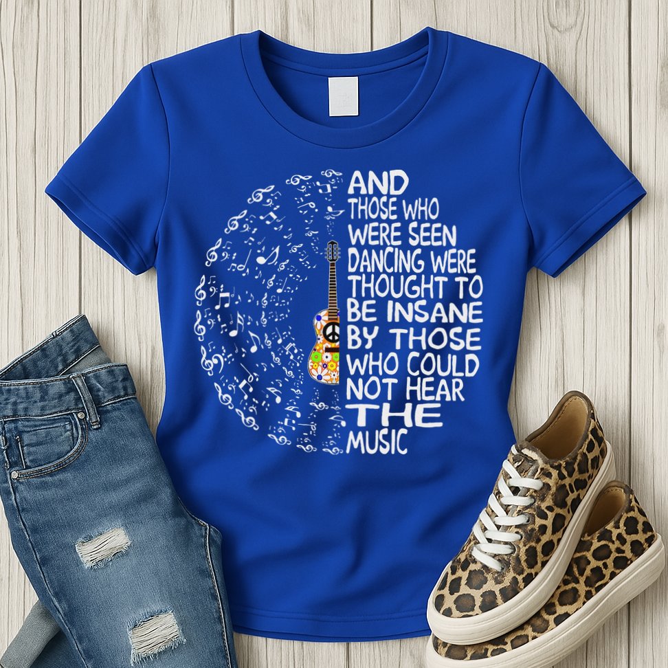 Guitar And Those Who Were Seen Dancing Peace Womens T-Shirt