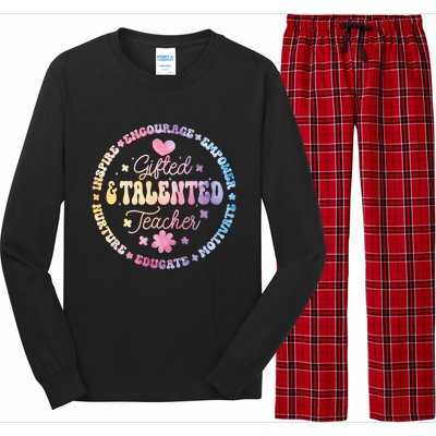 Gifted And Talented Teacher Appreciation Week Back To School Gift Long Sleeve Pajama Set