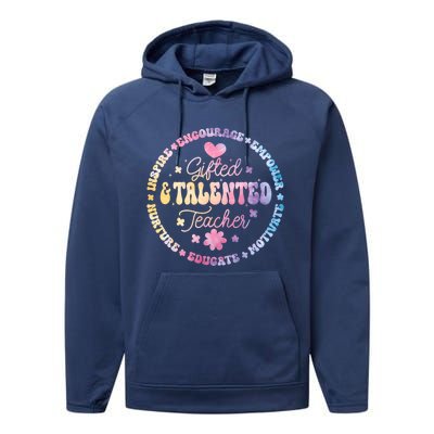 Gifted And Talented Teacher Appreciation Week Back To School Gift Performance Fleece Hoodie