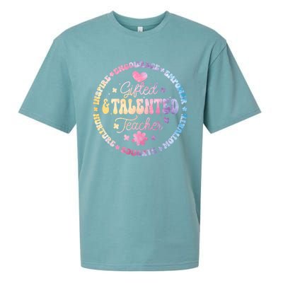 Gifted And Talented Teacher Appreciation Week Back To School Gift Sueded Cloud Jersey T-Shirt