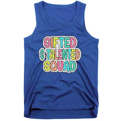 Gifted And Talented Squad Teaching School Appreciation Gift Tank Top