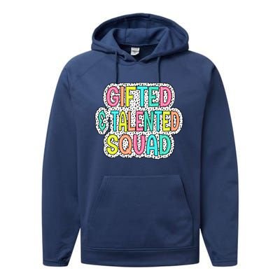 Gifted And Talented Squad Teaching School Appreciation Gift Performance Fleece Hoodie