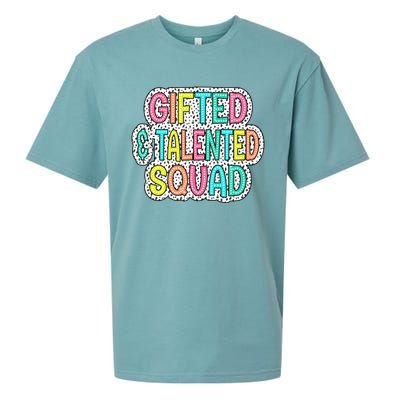 Gifted And Talented Squad Teaching School Appreciation Gift Sueded Cloud Jersey T-Shirt