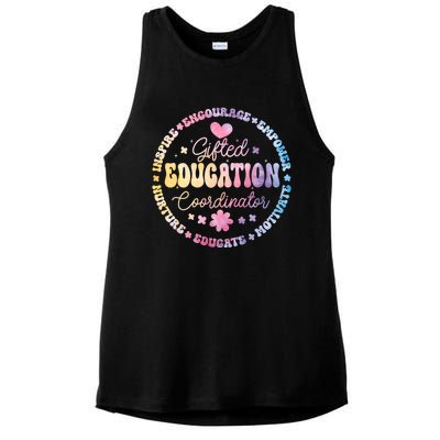 Gifted And Talented Education Coordinator Appreciation Week Cute Gift Ladies PosiCharge Tri-Blend Wicking Tank