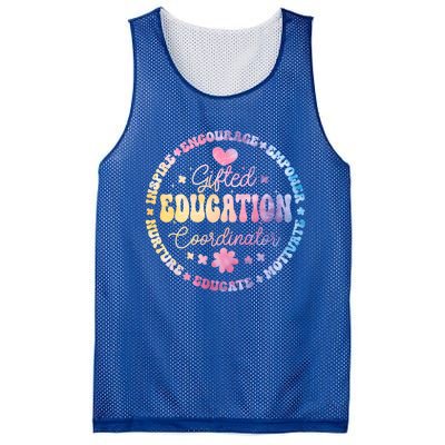 Gifted And Talented Education Coordinator Appreciation Week Cute Gift Mesh Reversible Basketball Jersey Tank