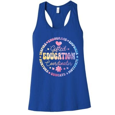 Gifted And Talented Education Coordinator Appreciation Week Cute Gift Women's Racerback Tank