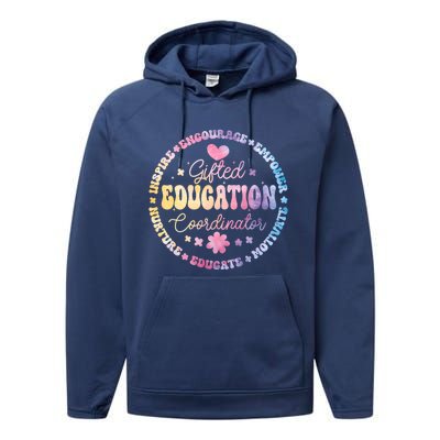 Gifted And Talented Education Coordinator Appreciation Week Cute Gift Performance Fleece Hoodie