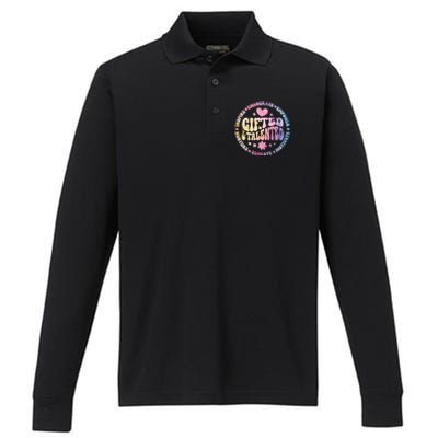 Gifted And Talented Teacher Appreciation Week Back To School Great Gift Performance Long Sleeve Polo