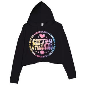 Gifted And Talented Teacher Appreciation Week Back To School Great Gift Crop Fleece Hoodie