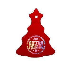 Gifted And Talented Teacher Appreciation Week Back To School Great Gift Ceramic Tree Ornament