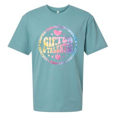 Gifted And Talented Teacher Appreciation Week Back To School Great Gift Sueded Cloud Jersey T-Shirt