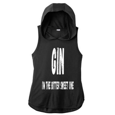 Gin and Tonic Couples Matching Halloween Costumes Ladies PosiCharge Tri-Blend Wicking Draft Hoodie Tank