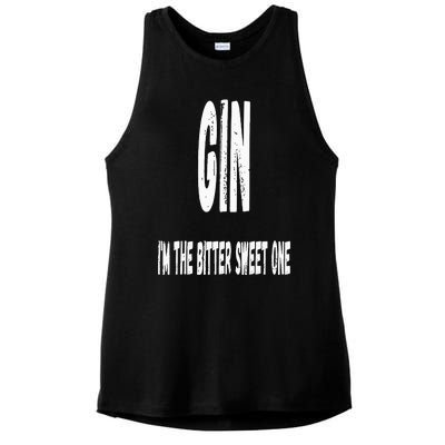 Gin and Tonic Couples Matching Halloween Costumes Ladies PosiCharge Tri-Blend Wicking Tank