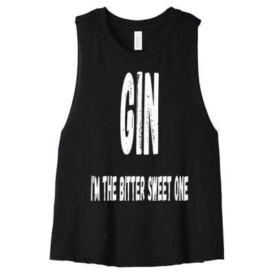 Gin and Tonic Couples Matching Halloween Costumes Women's Racerback Cropped Tank