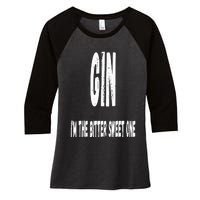 Gin and Tonic Couples Matching Halloween Costumes Women's Tri-Blend 3/4-Sleeve Raglan Shirt