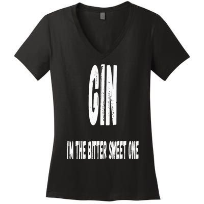 Gin and Tonic Couples Matching Halloween Costumes Women's V-Neck T-Shirt