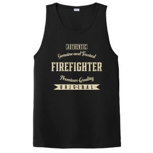 Genuine And Trusted Firefighter Funny Fire Humor Gift PosiCharge Competitor Tank