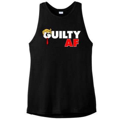 Guilty Af Trump Ladies PosiCharge Tri-Blend Wicking Tank