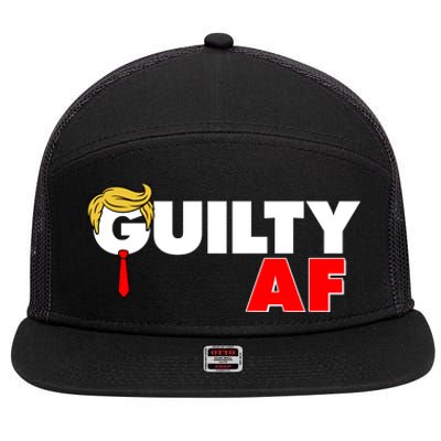 Guilty Af Trump 7 Panel Mesh Trucker Snapback Hat