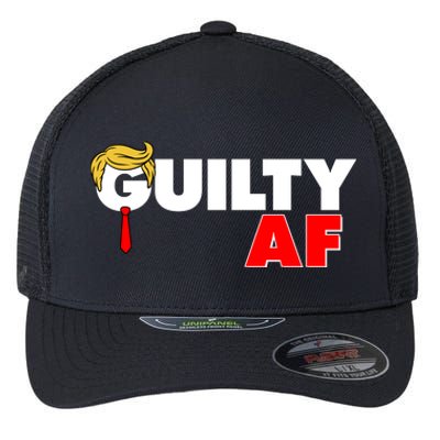 Guilty Af Trump Flexfit Unipanel Trucker Cap