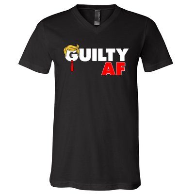 Guilty Af Trump V-Neck T-Shirt