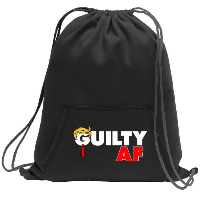 Guilty Af Trump Sweatshirt Cinch Pack Bag