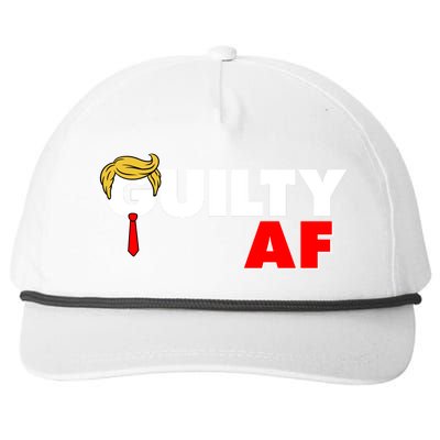 Guilty Af Trump Snapback Five-Panel Rope Hat