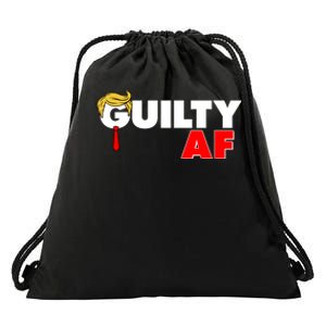 Guilty Af Trump Drawstring Bag