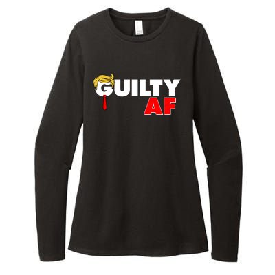 Guilty Af Trump Womens CVC Long Sleeve Shirt