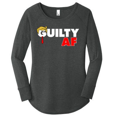 Guilty Af Trump Women's Perfect Tri Tunic Long Sleeve Shirt