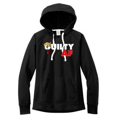 Guilty Af Trump Women's Fleece Hoodie