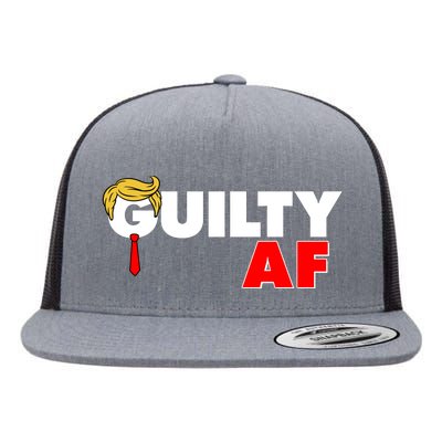 Guilty Af Trump Flat Bill Trucker Hat