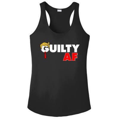 Guilty Af Trump Ladies PosiCharge Competitor Racerback Tank