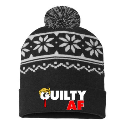 Guilty Af Trump USA-Made Snowflake Beanie