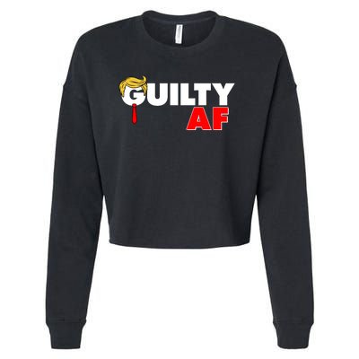 Guilty Af Trump Cropped Pullover Crew