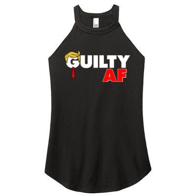 Guilty Af Trump Women's Perfect Tri Rocker Tank