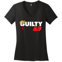 Guilty Af Trump Women's V-Neck T-Shirt