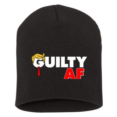 Guilty Af Trump Short Acrylic Beanie