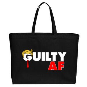 Guilty Af Trump Cotton Canvas Jumbo Tote