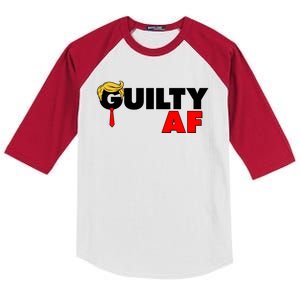 Guilty Af Trump Kids Colorblock Raglan Jersey