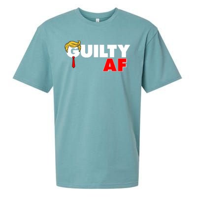 Guilty Af Trump Sueded Cloud Jersey T-Shirt