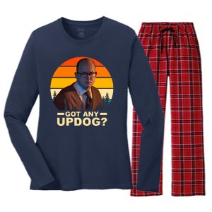 Got Any Updog? What We Do In The Shadows Women's Long Sleeve Flannel Pajama Set 