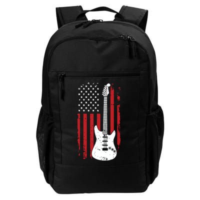 Guitar American US Flag Music Player Electric Guitarist Gift Backpack