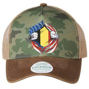 Germany And United States Flag Legacy Tie Dye Trucker Hat