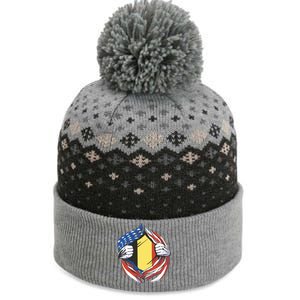 Germany And United States Flag The Baniff Cuffed Pom Beanie