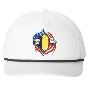 Germany And United States Flag Snapback Five-Panel Rope Hat