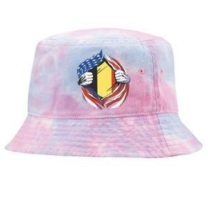 Germany And United States Flag Tie-Dyed Bucket Hat